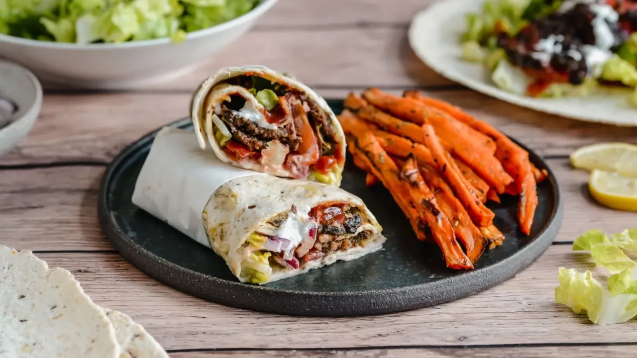 kebab z frytkami różne porcje