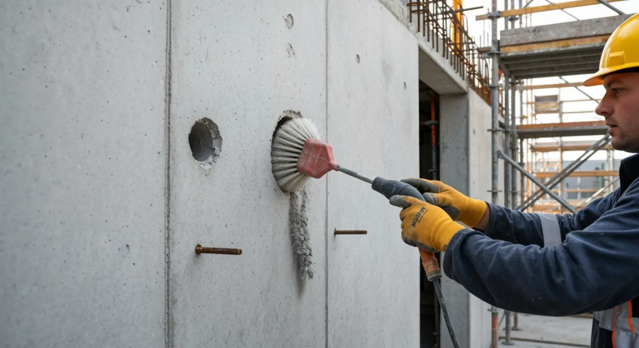 nieprawidłowo wymieszana kotwa chemiczna skutki
