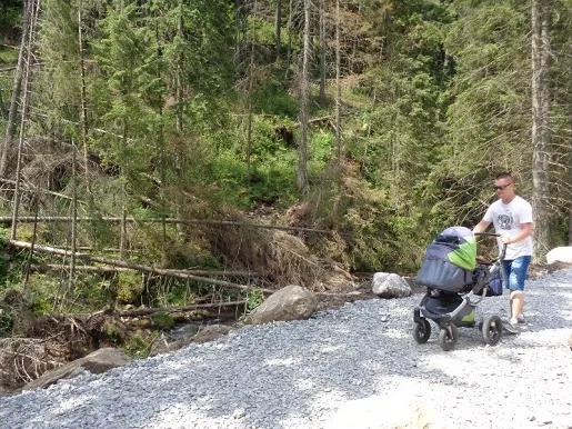 Tatry z dziećmi Dolina Chochołowska wózek