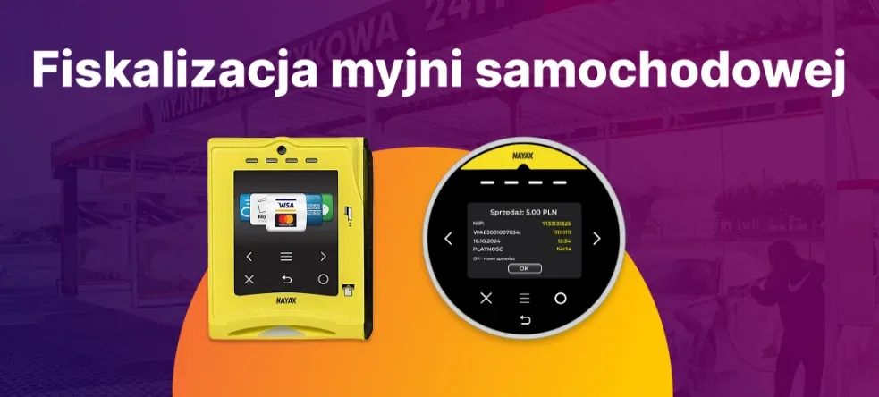 przykładowa instalacja kasy fiskalnej na myjni samoobsługowej