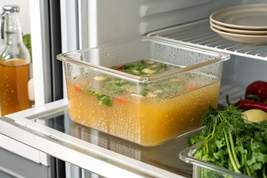 domowa zupa w lodówce pojemniki