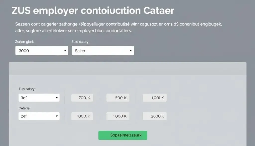 kalkulator zus pół etatu, pracownik biurowy obliczający składki