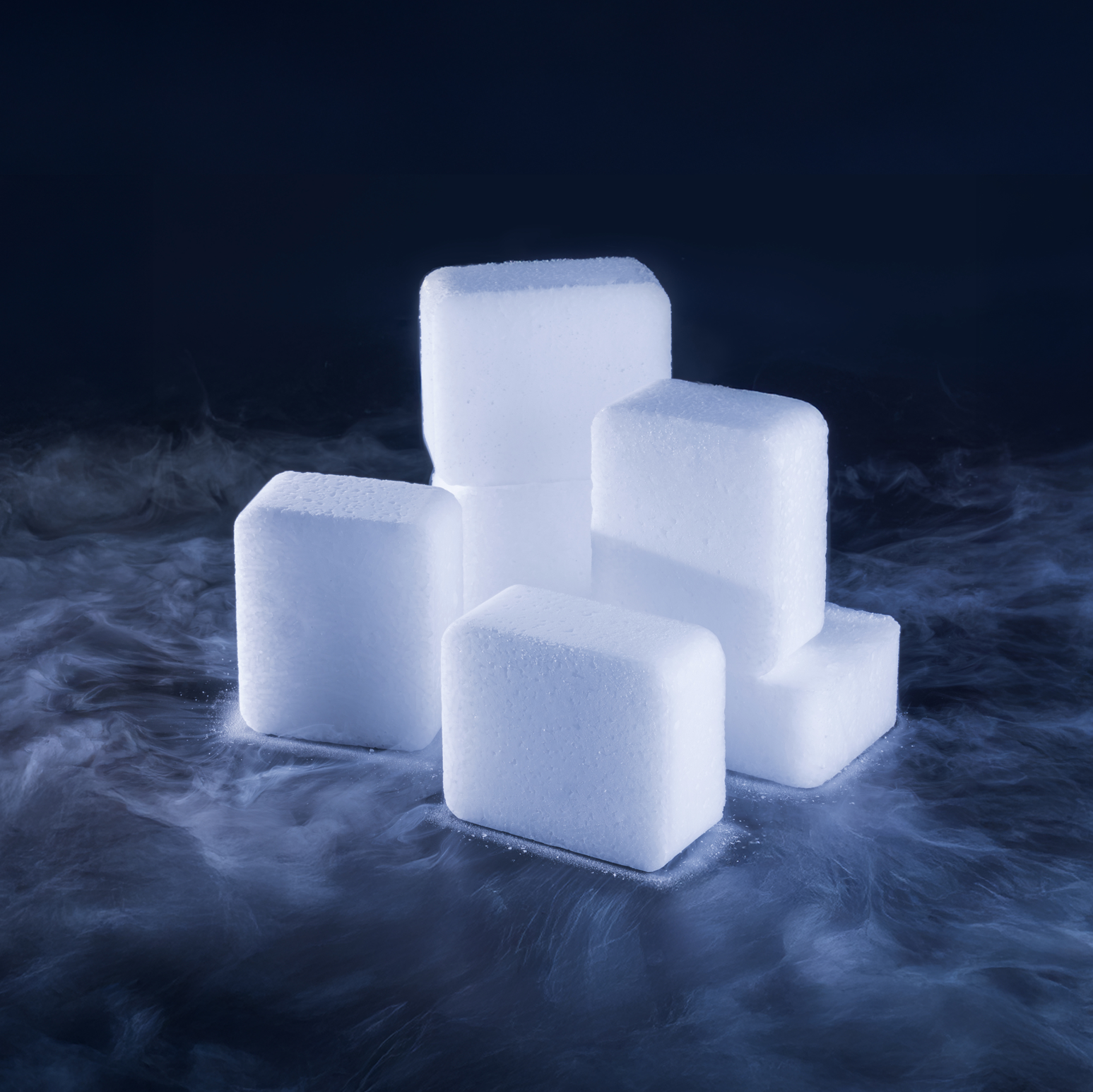 suchy l&oacute;d granulat i blok