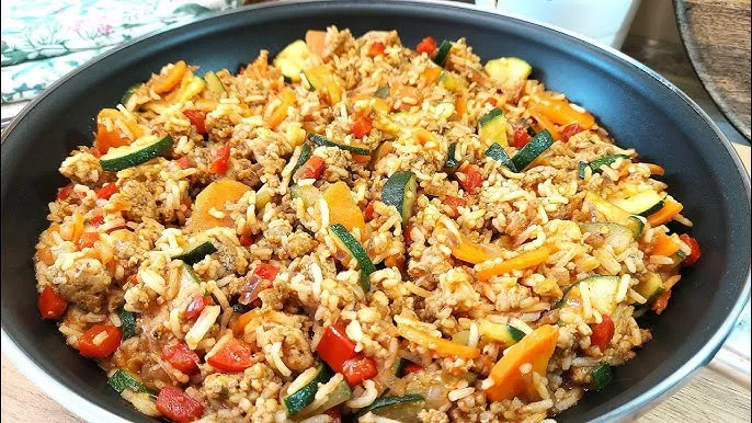 Dania z ryżu z jednej patelni