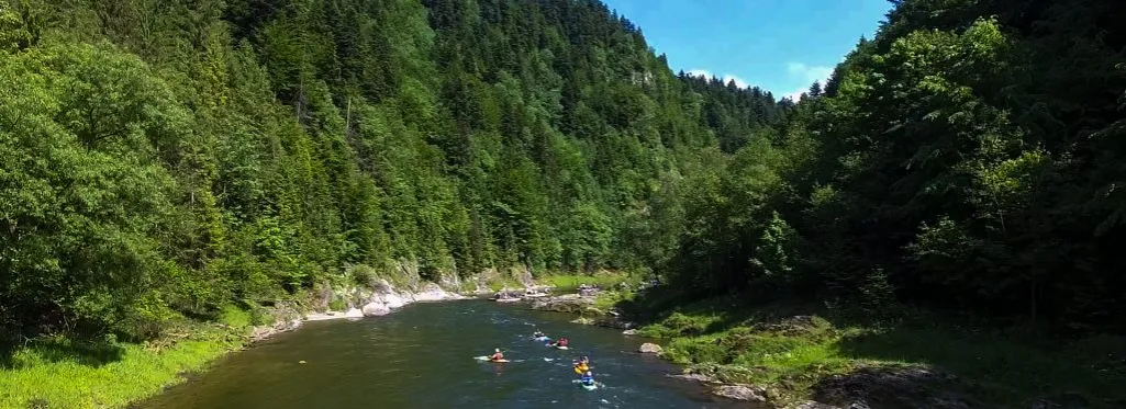 kajaki przełom dunajca bystrza adrenalina