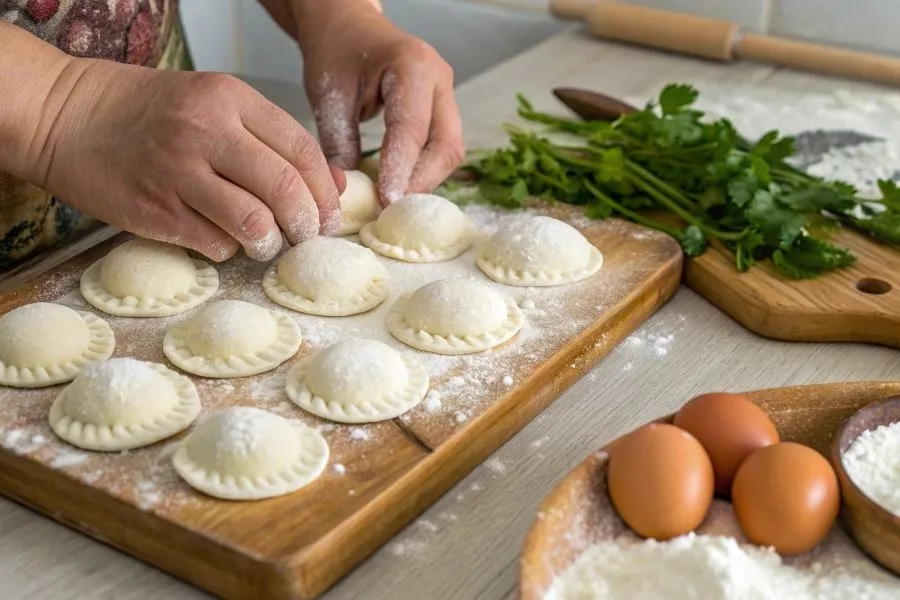 kluski śląskie tradycyjne i z jajkiem porównanie