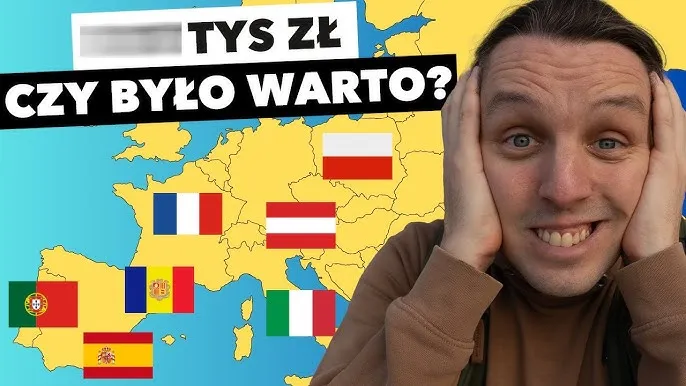 Koszty podróży samochodem po Europie infografika