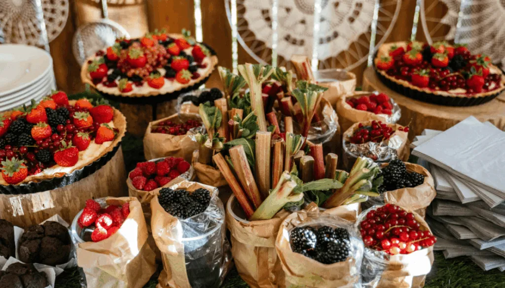 catering na imprezę bufet stół