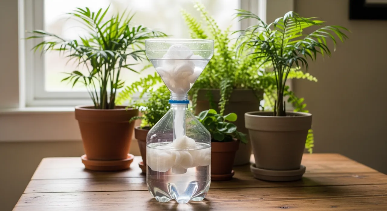 materiały do wykonania nawilżacza z butelki