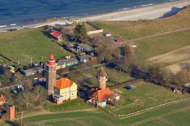 Luftaufnahme Dahme Strand Seebrücke Leuchtturm