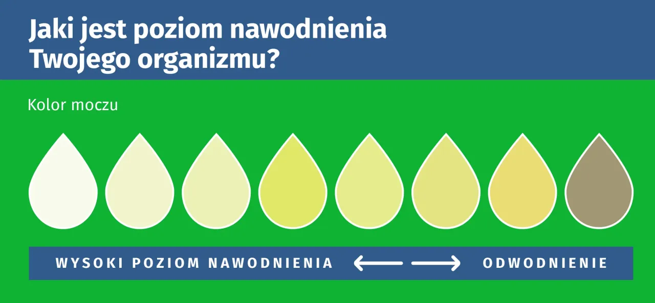 kolor moczu wskaźnik nawodnienia chart