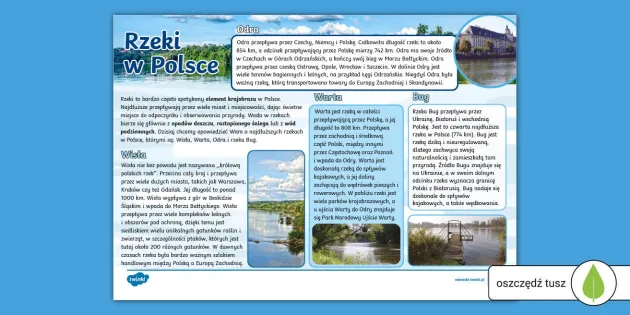 Zdjęcie Jakie są rzeki w Polsce? Odkryj ich znaczenie i ciekawostki