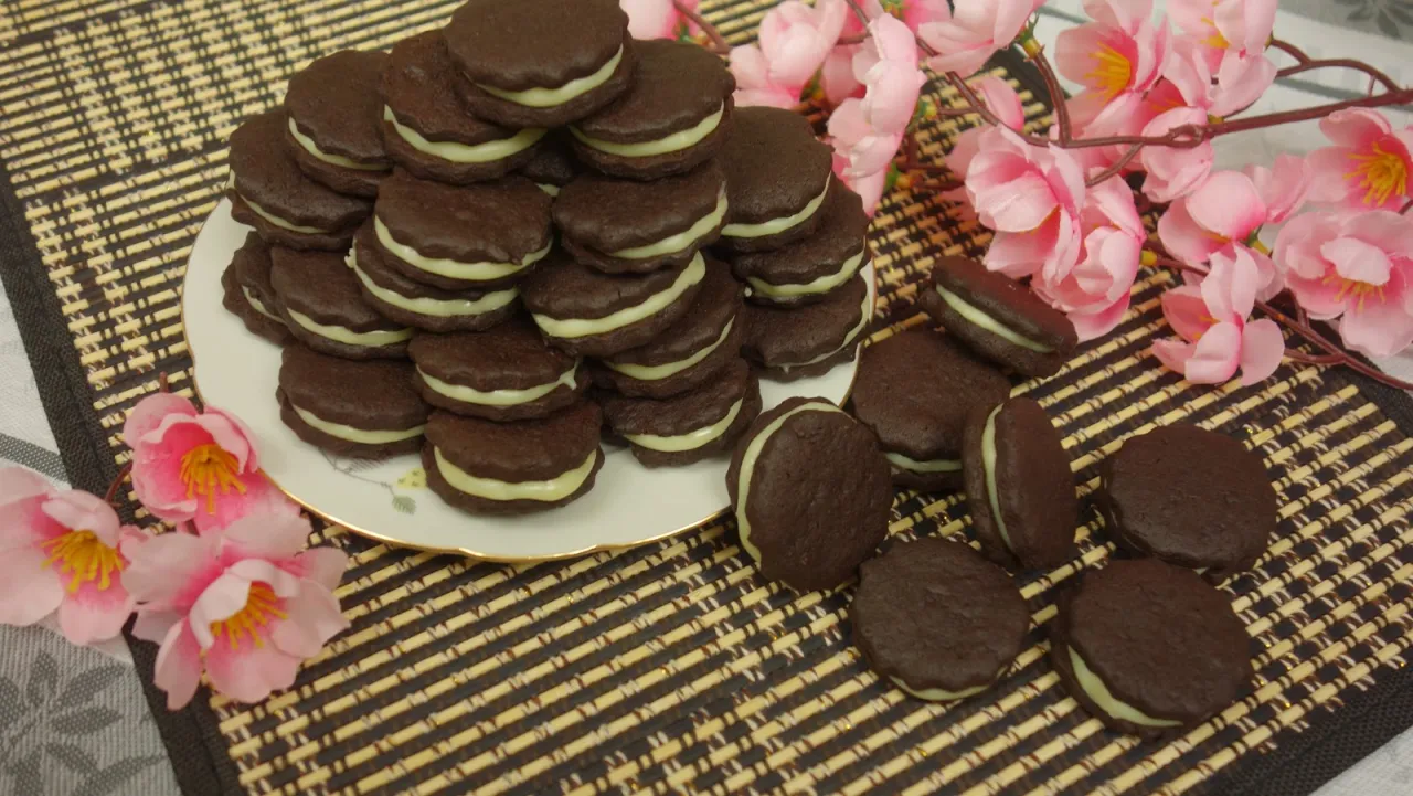 domowe ciastka oreo czarne