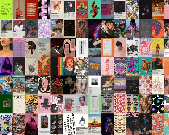 verschiedene musikgenres collage