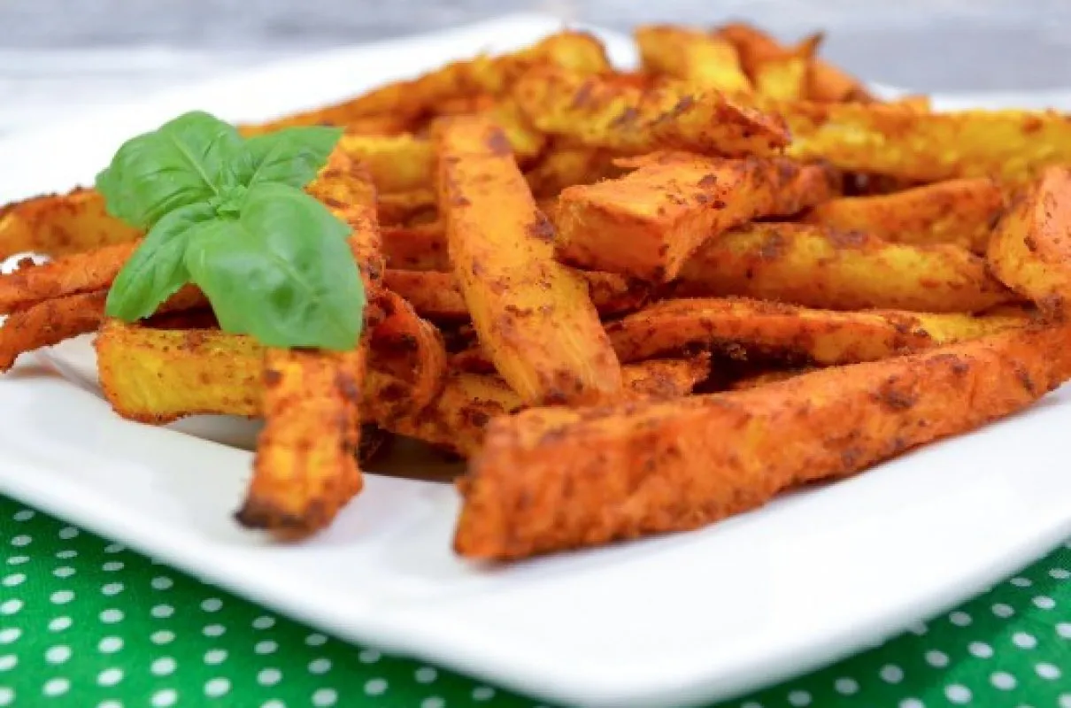 frytki z batat&oacute;w marchewki selera