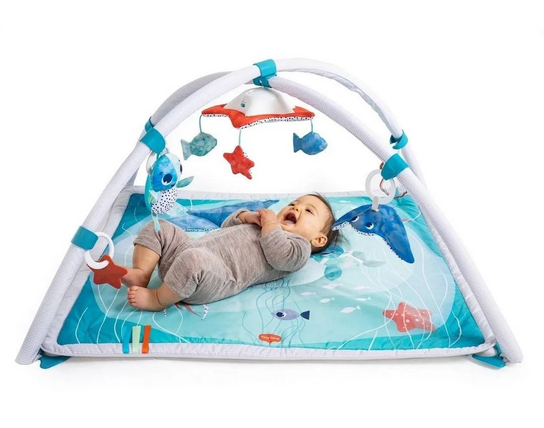 Mata edukacyjna dla niemowląt z pałąkami i mata bez pałąków