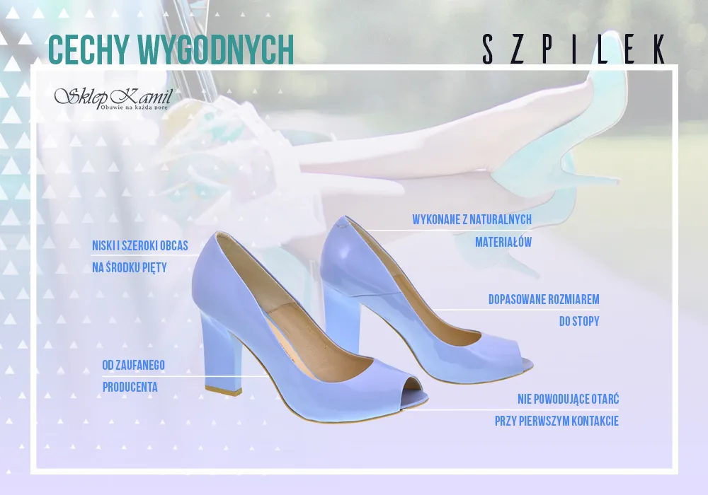 wygodne szpilki cechy