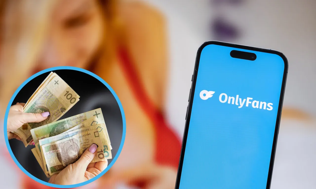 OnlyFans zarobki w Polsce wykres pieniądze