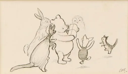 Kubuś Puchatek ilustracje Shepard Disney por&oacute;wnanie