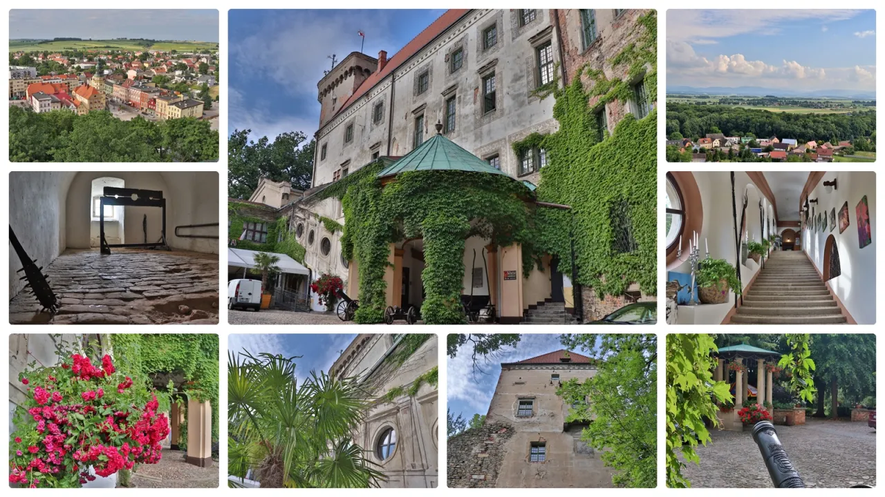 Zamek w Otmuchowie jesienią