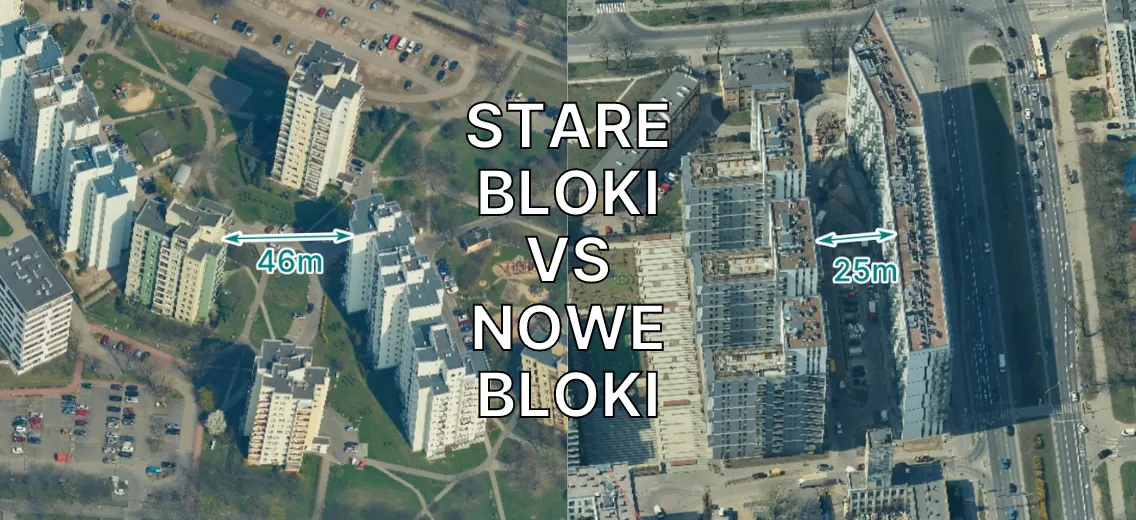 Nowe osiedle deweloperskie vs stare osiedle Warszawa