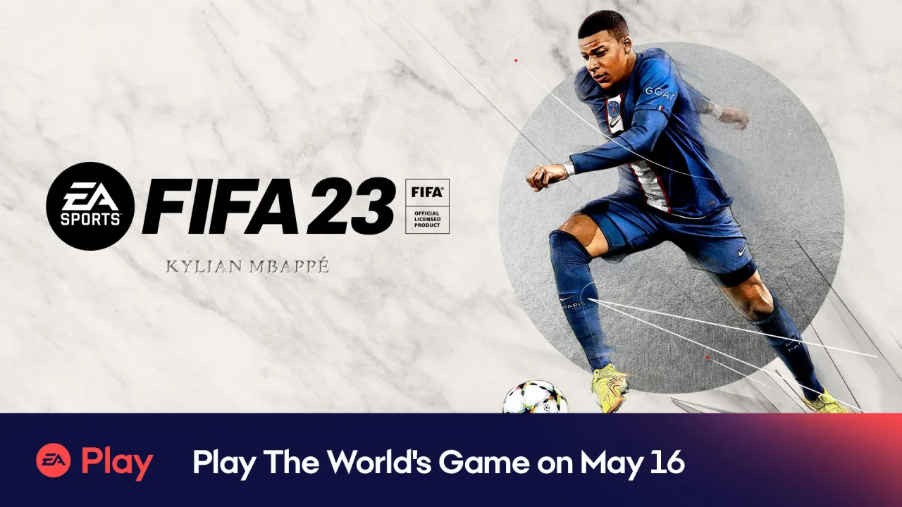 FIFA 23 w EA Play lub Xbox Game Pass Ultimate logo