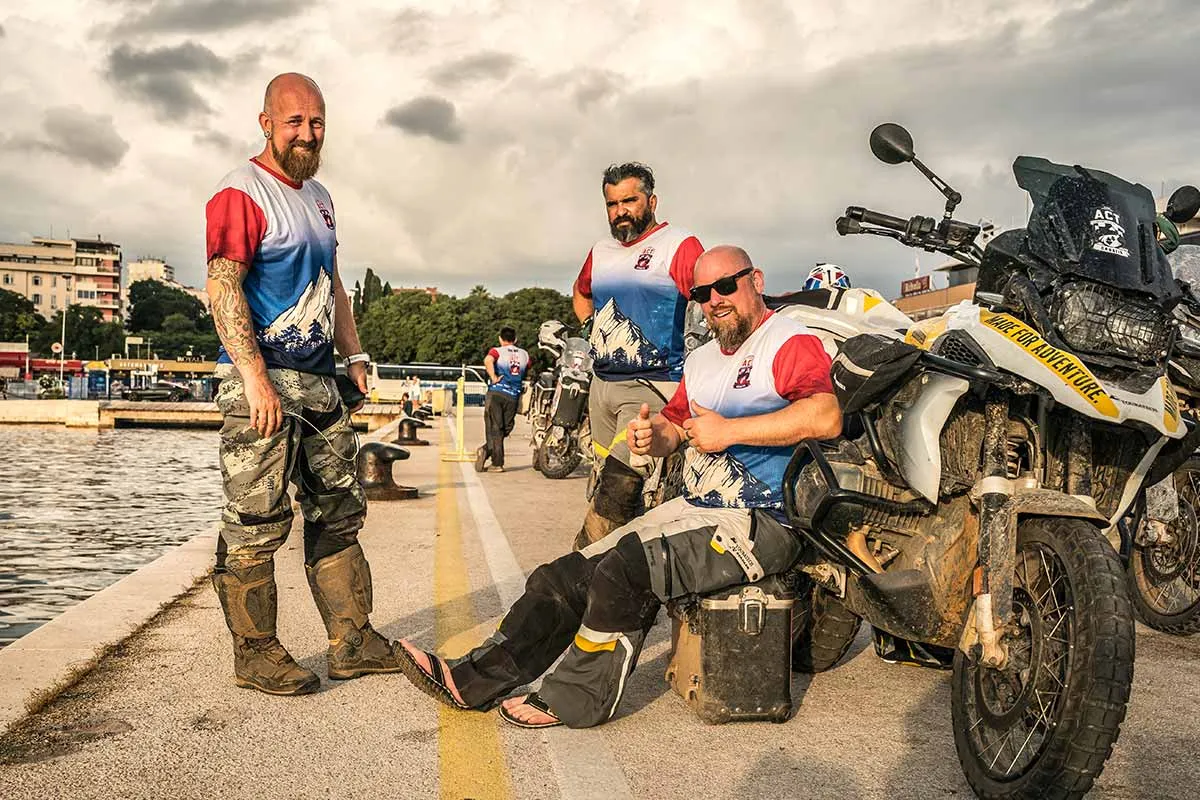 Motocykl na Istrii winnice