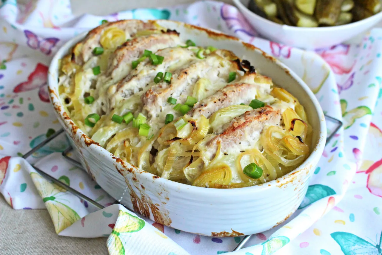 Schab w naczyniu żaroodpornym