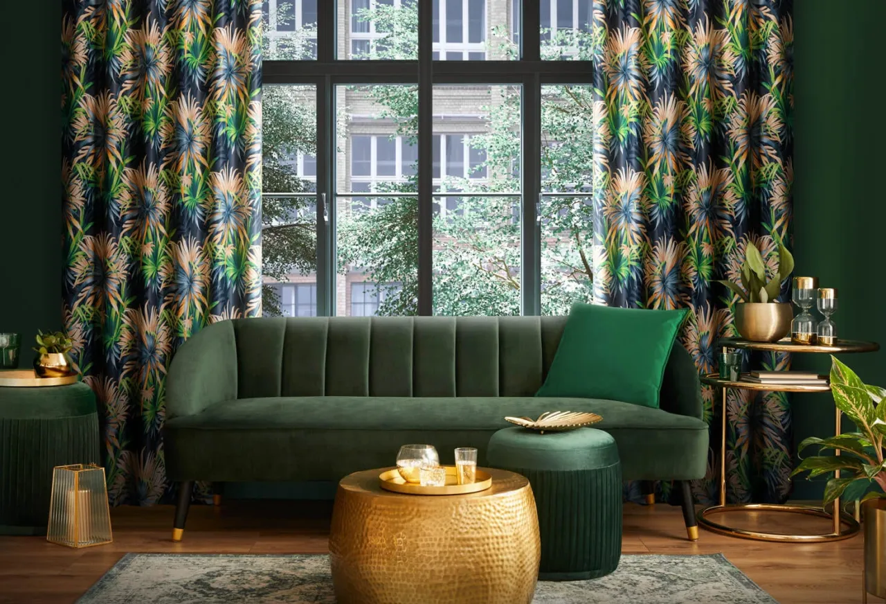 Zielone meble i białe ściany aranżacje