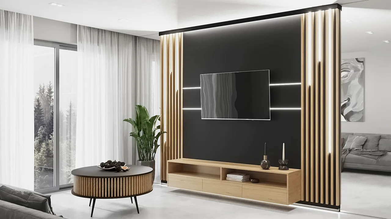 lamele ścienne z podświetleniem LED