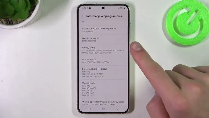 Opcje programisty Samsung przyspieszenie telefonu