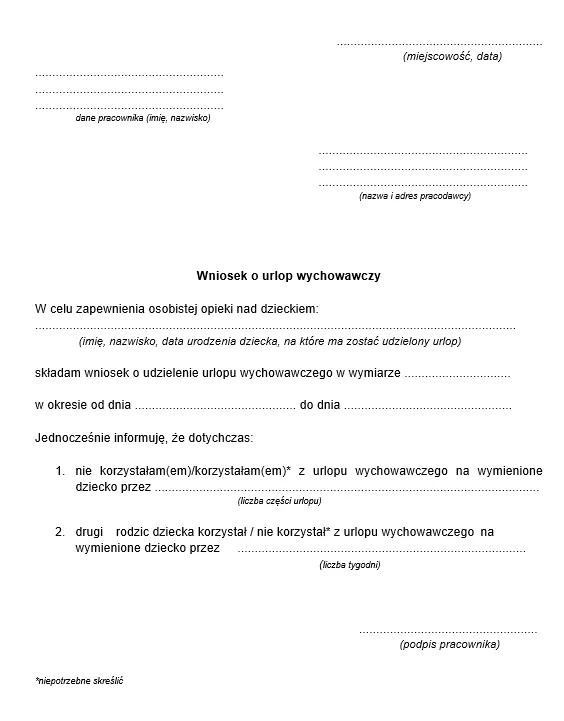 Zdjęcie Jak przejść z urlopu wychowawczego na zwolnienie lekarskie - krok po kroku