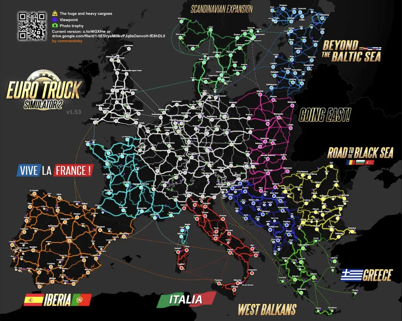 Euro Truck Simulator 2 mapa DLC