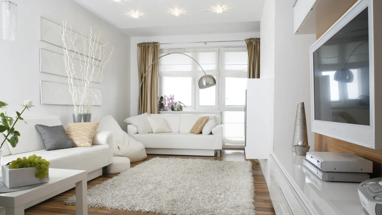 Białe drewno w nowoczesnym wnętrzu