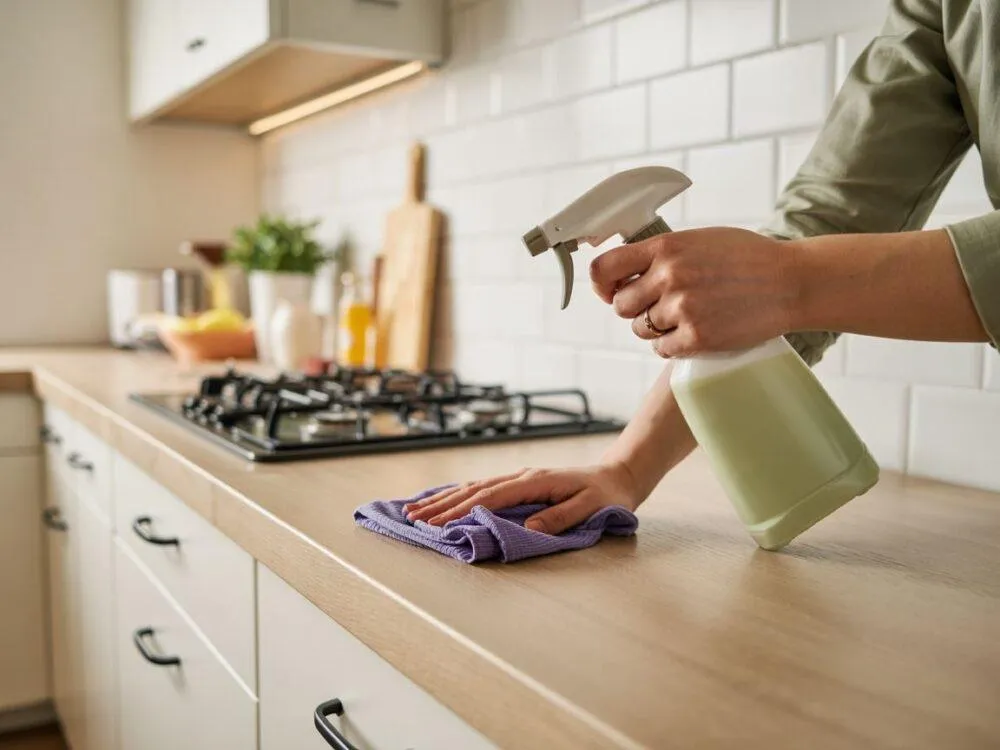 czyszczenie szafki kuchennej, odświeżanie mebli