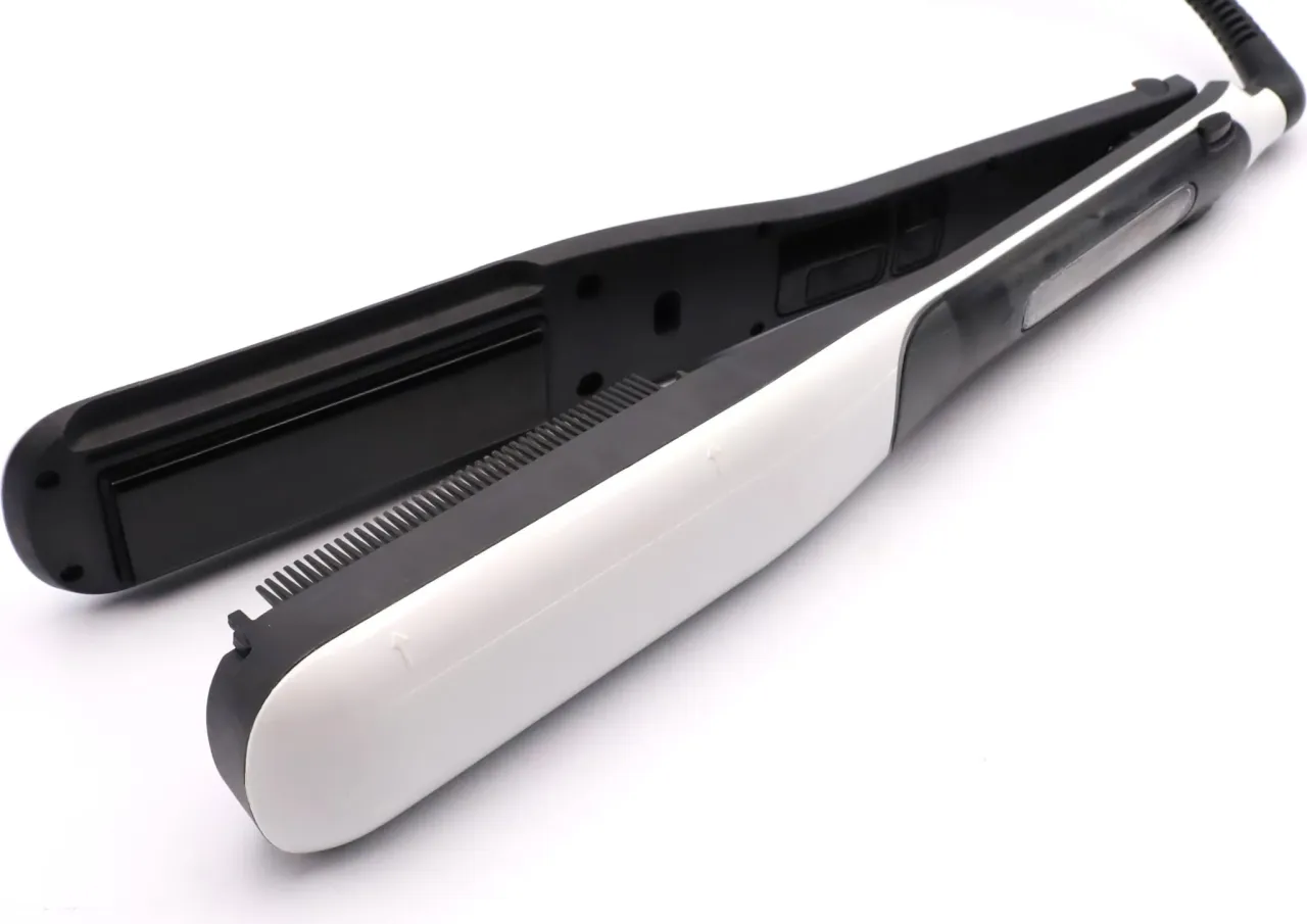 Prostownica parowa do włos&oacute;w kręconych i zniszczonych