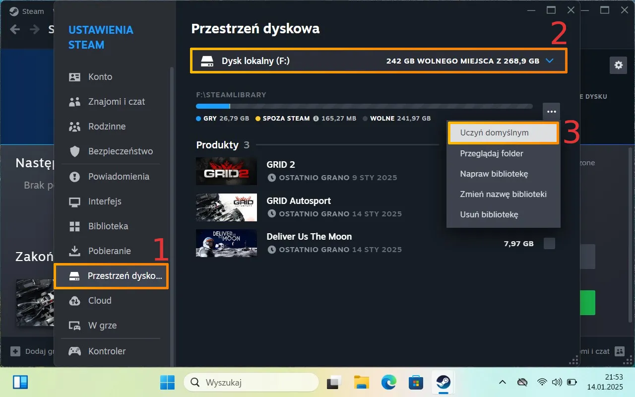 dodawanie wyjątku windows defender steam