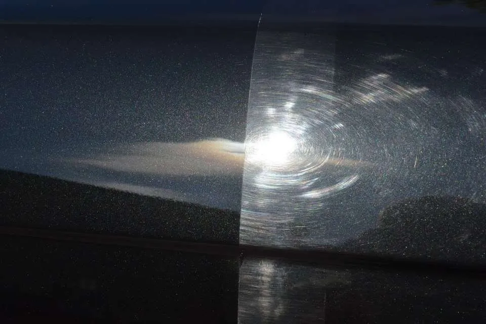 mikrorysy swirle na lakierze samochodowym