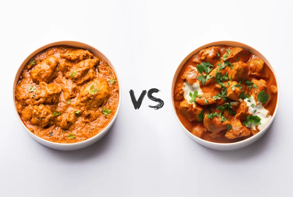 Butter Chicken Tikka Masala wygląd, tajskie zielone czerwone ż&oacute;łte curry, Korma wygląd