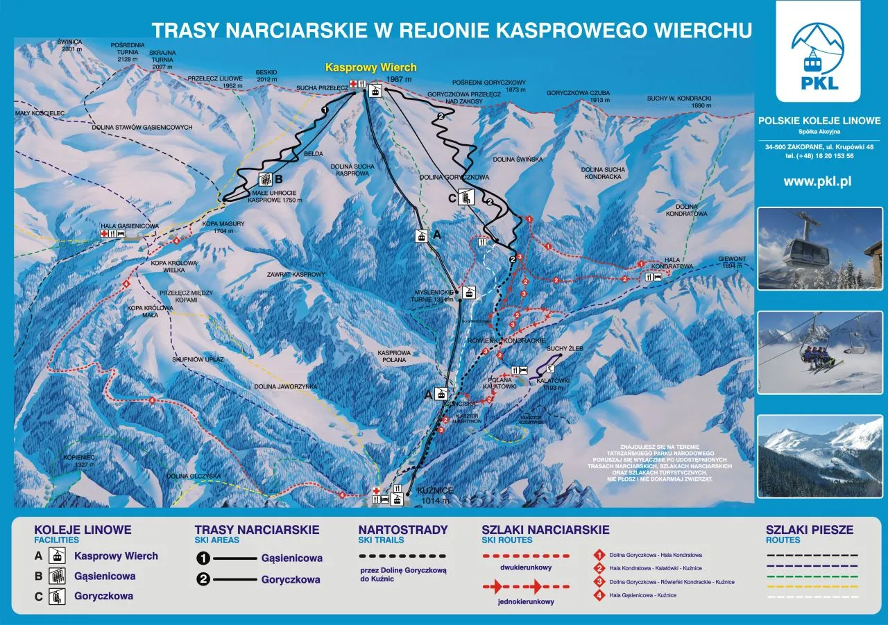 Tatry szlaki piesze latem Kasprowy Wierch