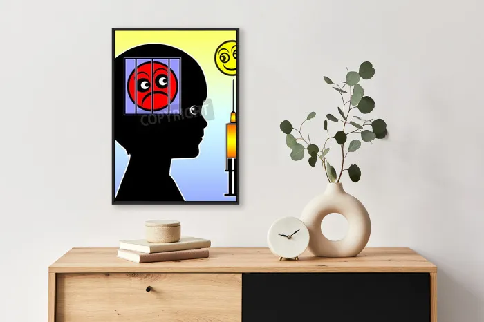 abstrakcyjna wizualizacja lęku i fobii