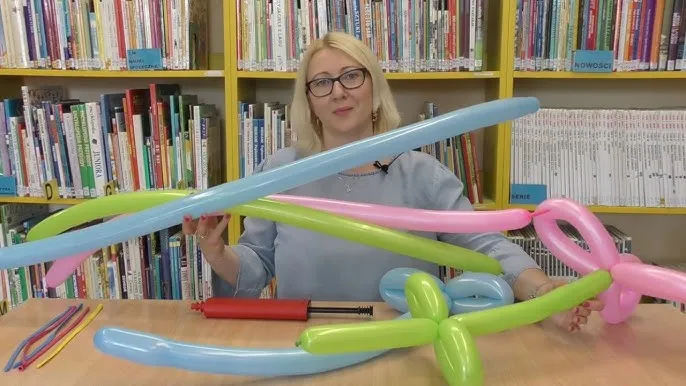 balonowy miecz kwiatek