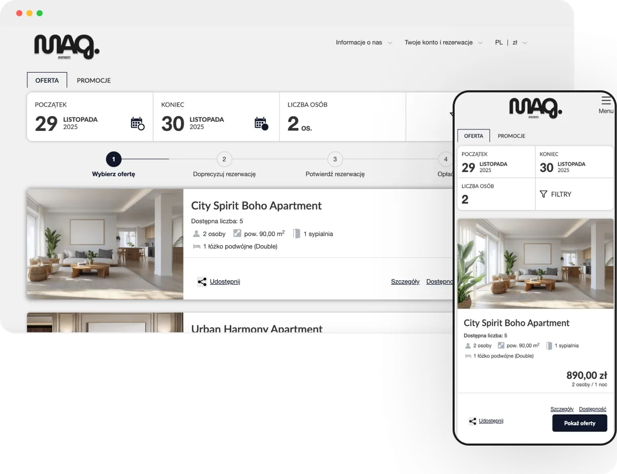 różne platformy rezerwacji noclegów online