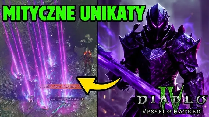 Diablo 4 Mityczne Unikaty fioletowe