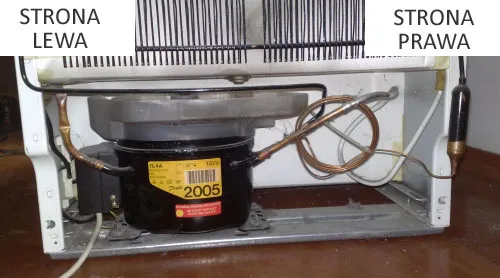 prawidłowy i nieprawidłowy transport zamrażarki schemat