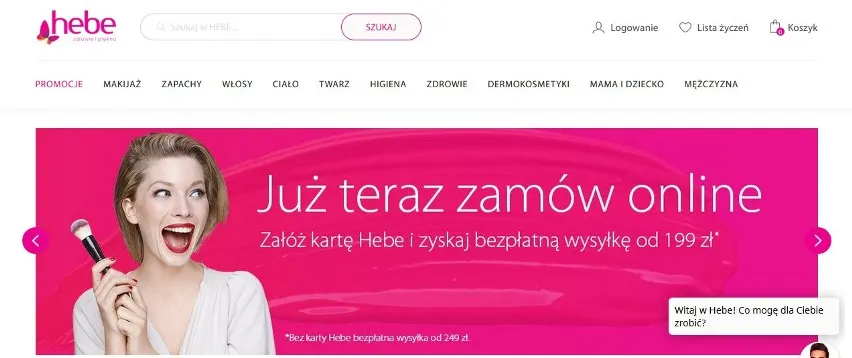 Hebe strona internetowa promocje