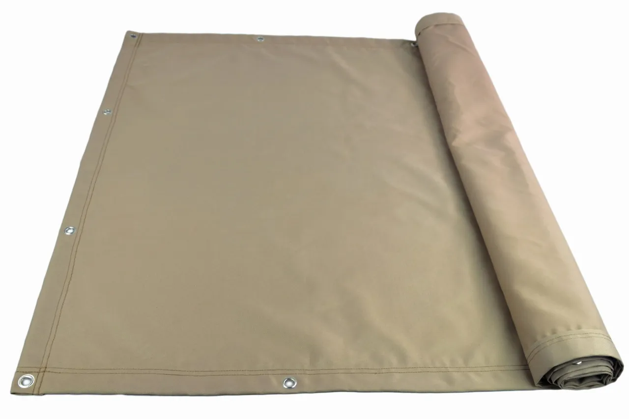 montaż osłony balkonowej bez wiercenia, trytytki do maty balkonowej