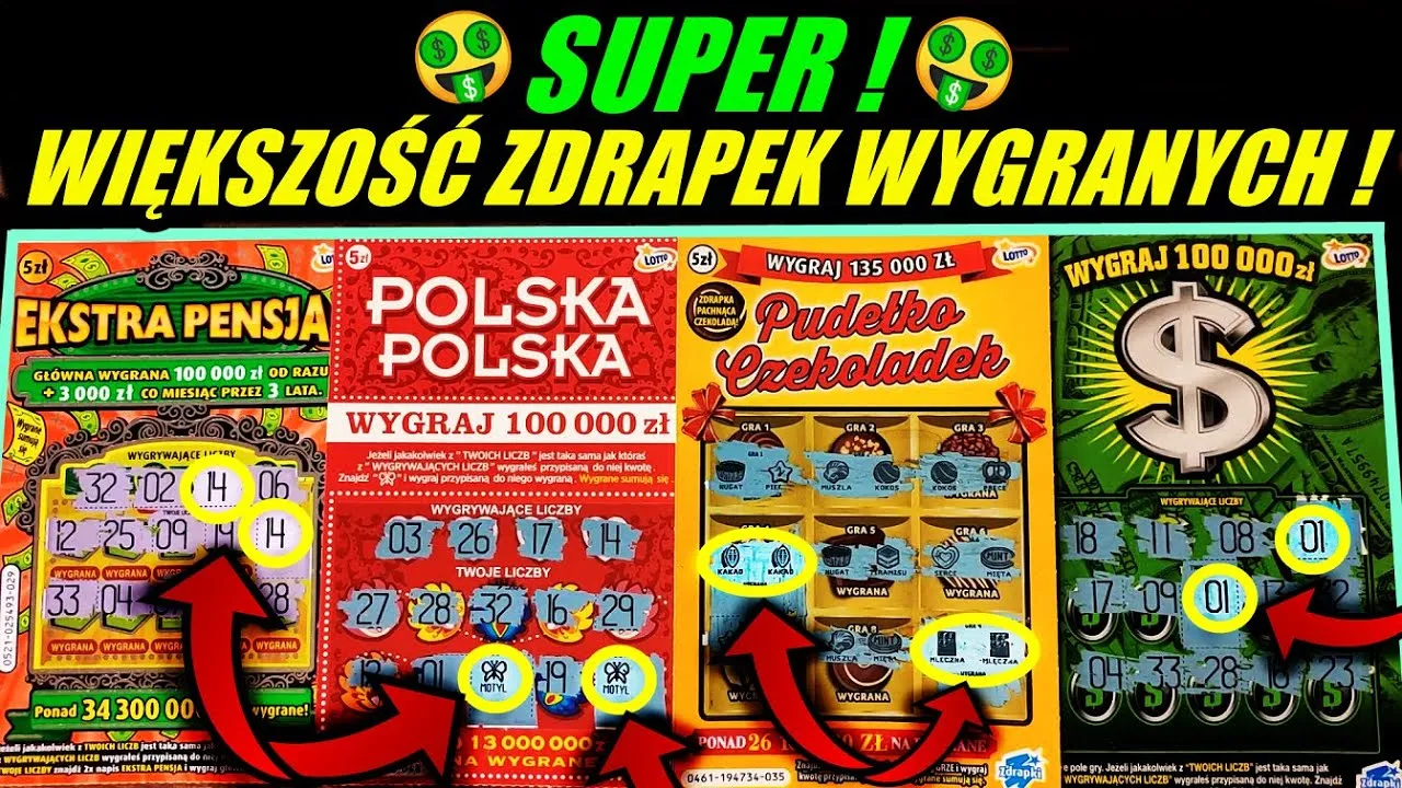 r&oacute;żne rodzaje zdrapek lotto po 5 zł