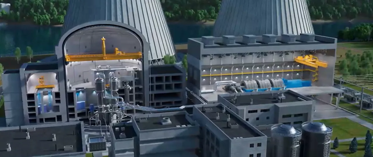 reaktor jądrowy AP1000 Westinghouse schemat