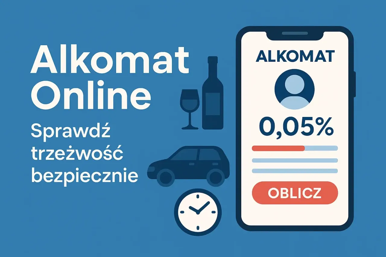 kierowca zastanawiający się nad alkoholem